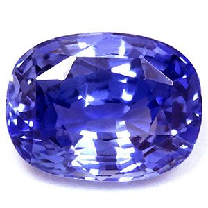 Szafir 2,47 ct, niebieski, szlif cushion