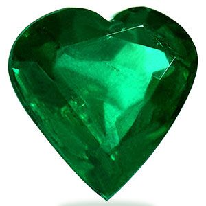 Szmaragd 3,13 ct, zielony, szlif serce
