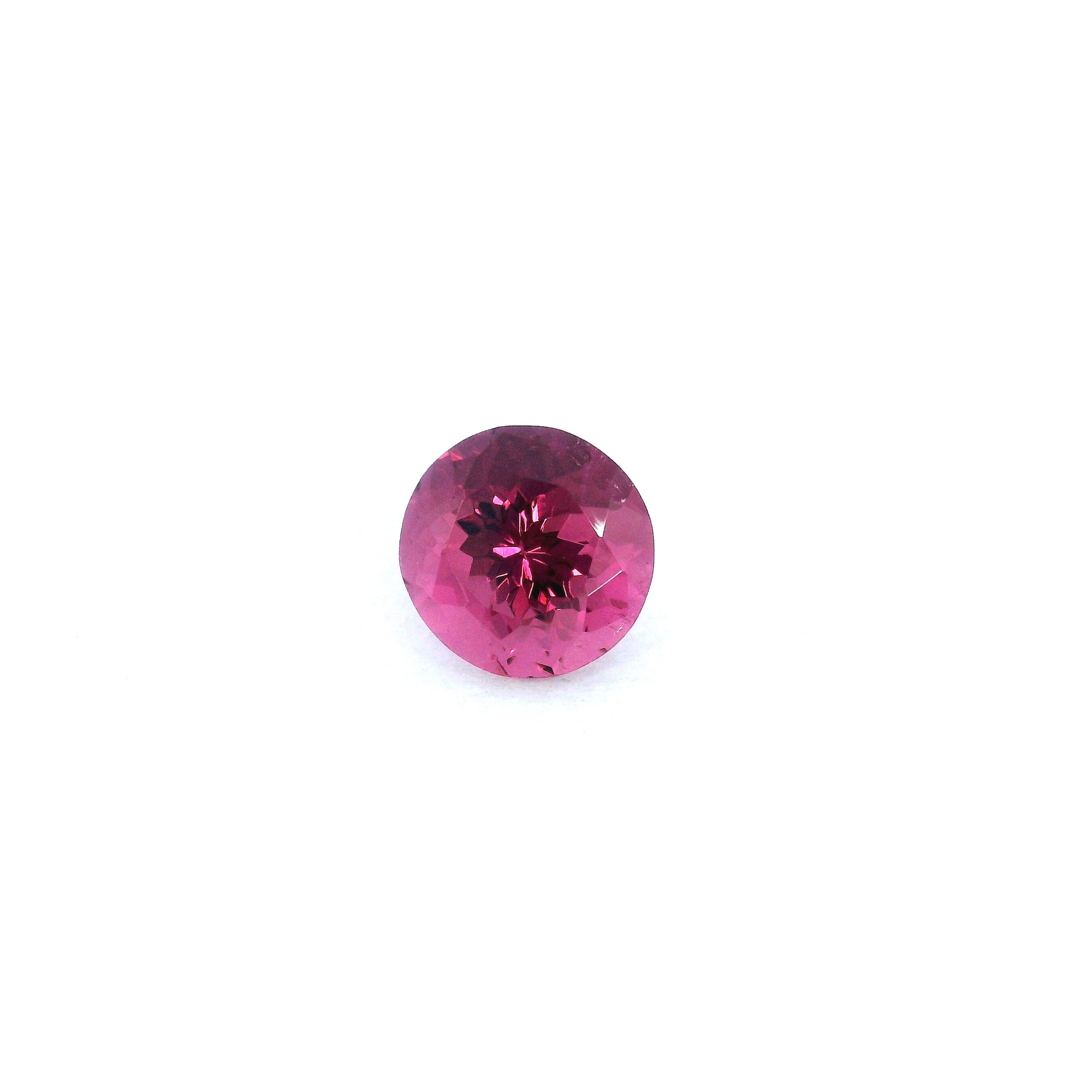 Turmalin 1,71 ct, różowy, szlif okrągły