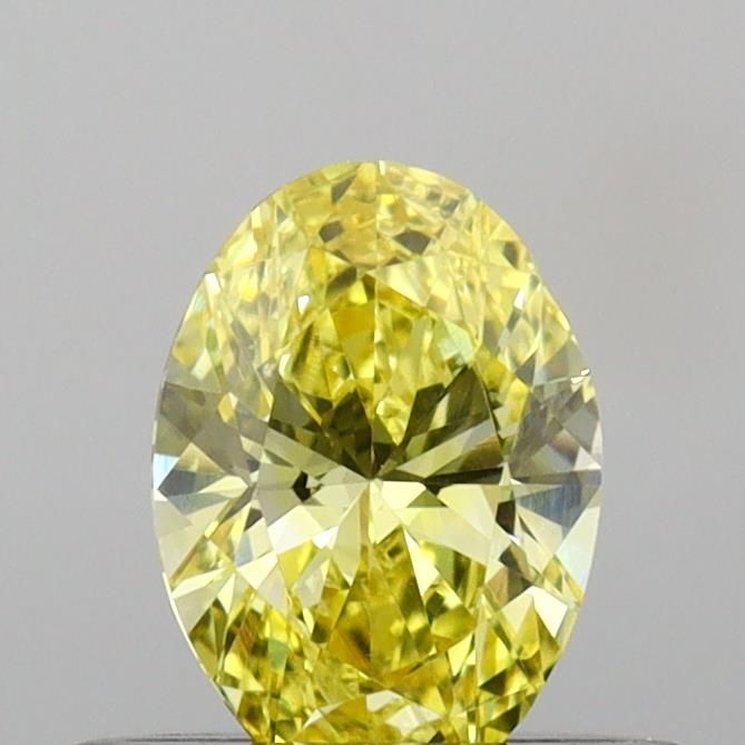 0.45 CT Fancy Vivid Yellow OVAL