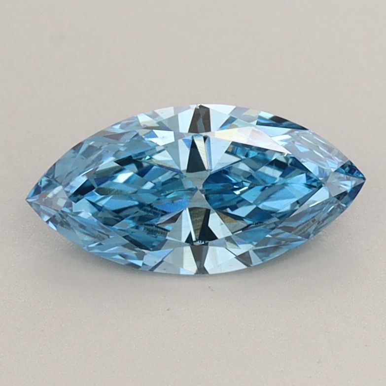 0.76 CT Fancy Vivid Blue MARQUISE