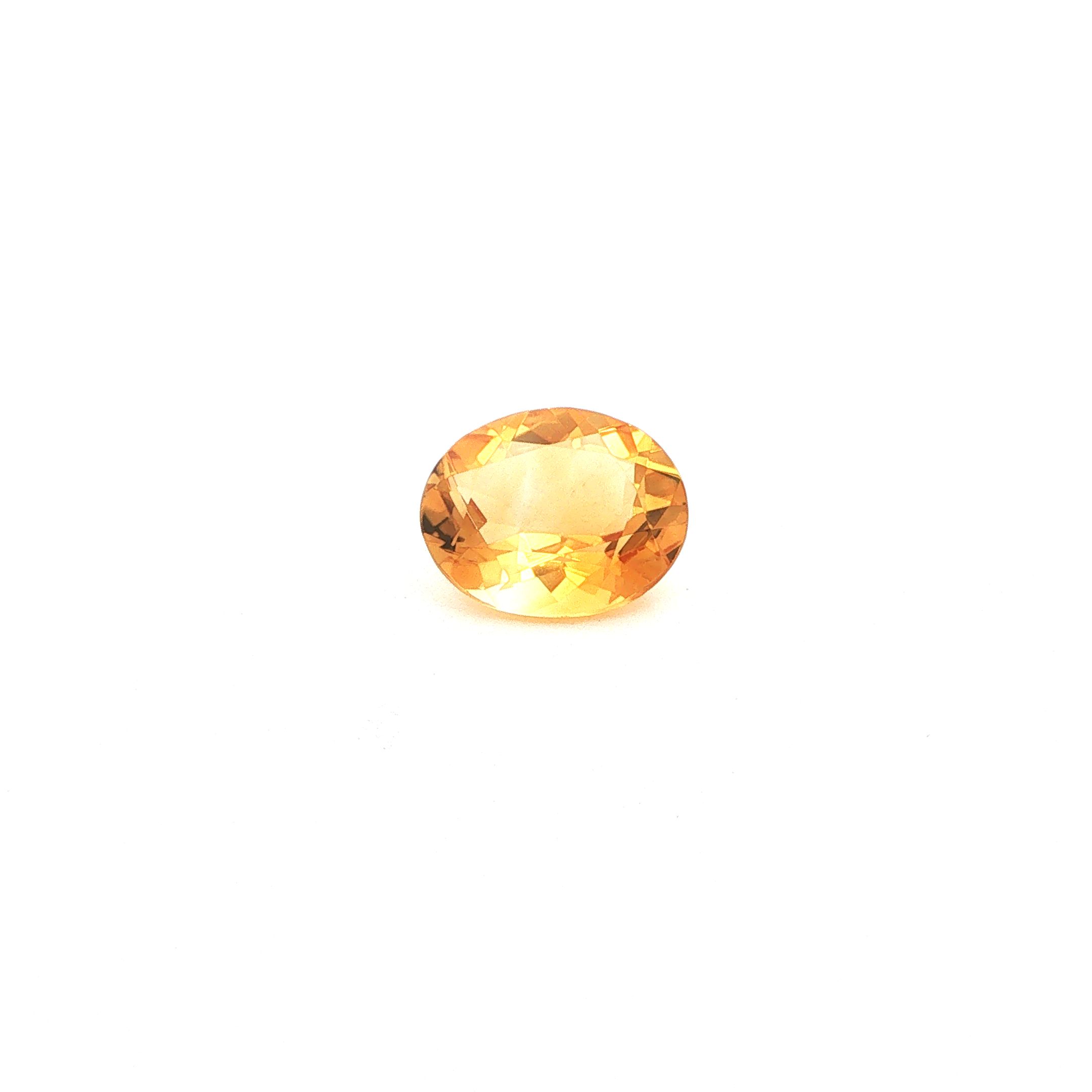 4.07 ct Oval citrine