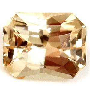 Szafir 1,09 ct, różowy, szlif szmaragdowy