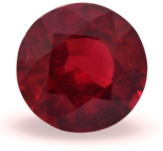 Rubin 1,91 ct, czerwony, szlif okrągły
