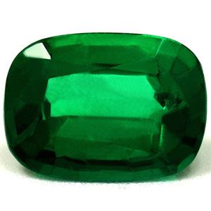 Szmaragd 1,60 ct, zielony, szlif cushion