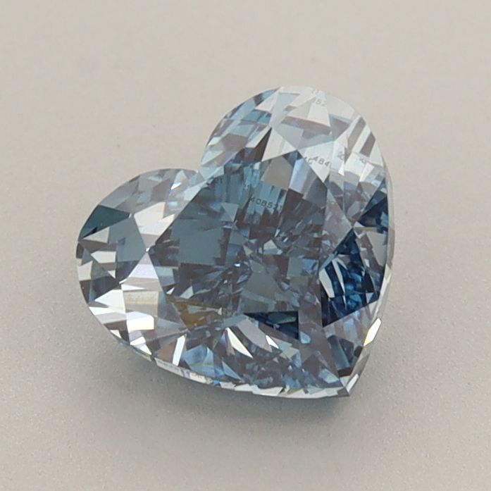 1.28 CT Fancy Vivid Blue HEART