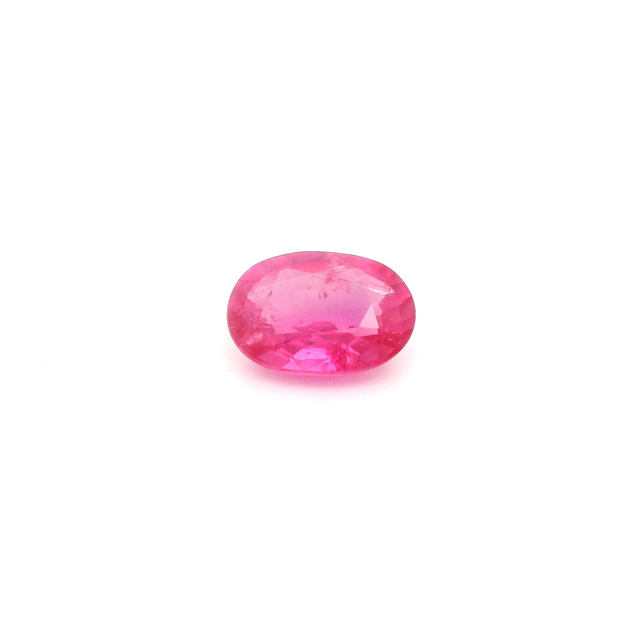 RUBY FACETED 1.06ct RED Medium Intense SI MOZAMBIQUE HEATED
