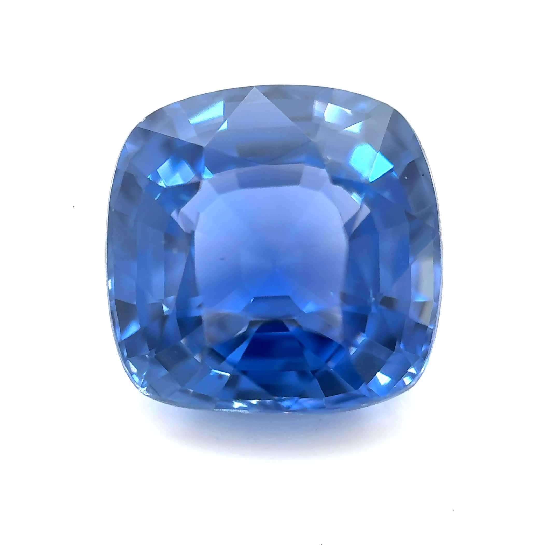 8.21 ct Cushion Sapphire
