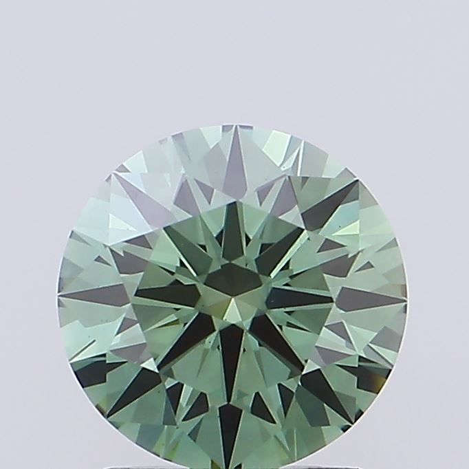 1.02 CT Fancy Vivid Green ROUND