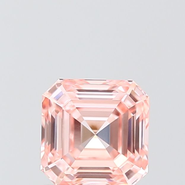 ASSCHER 0.99ct Fancy Vivid Pink VVS2 – VG EX STG