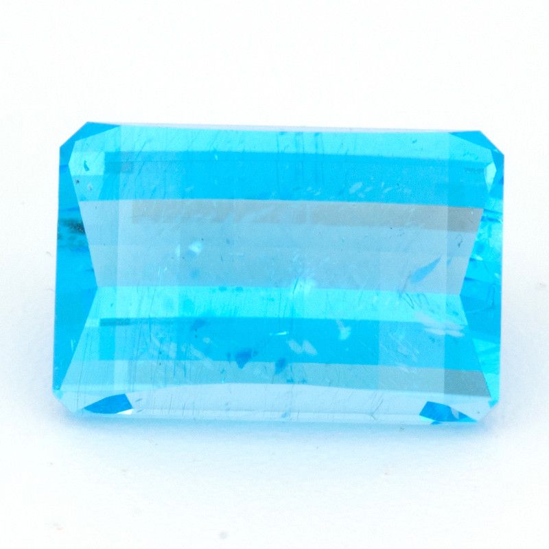 Topaz 6,12 ct, niebieski, szlif ośmiokątny