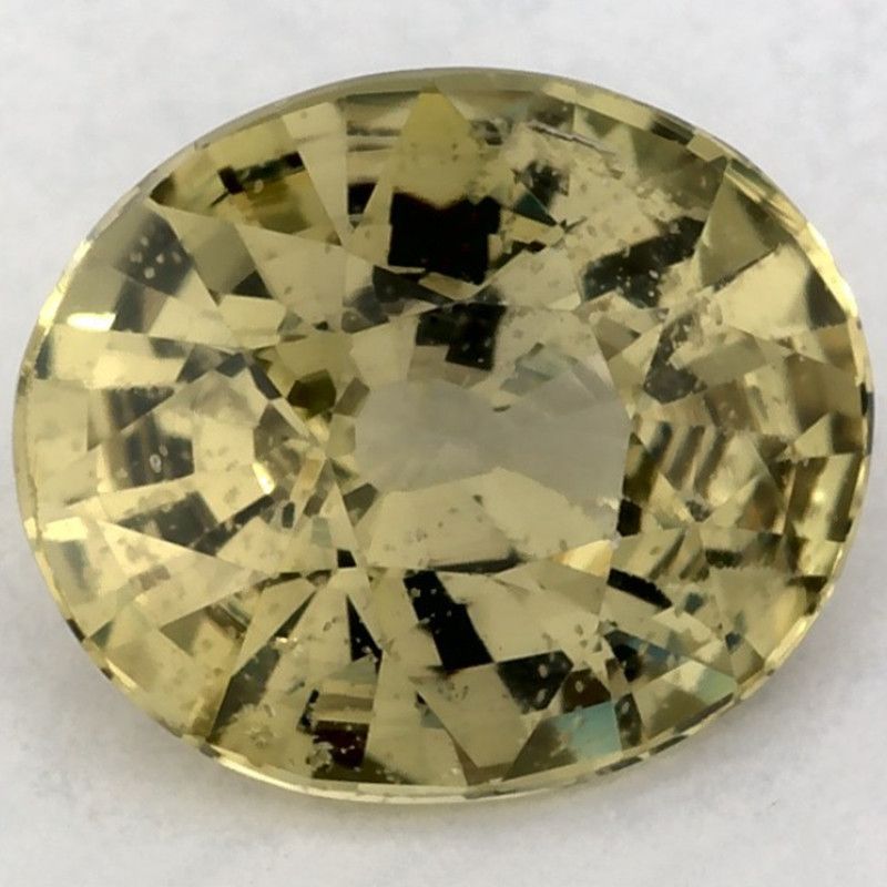 Szafir 1,51 ct, zielony, szlif owalny