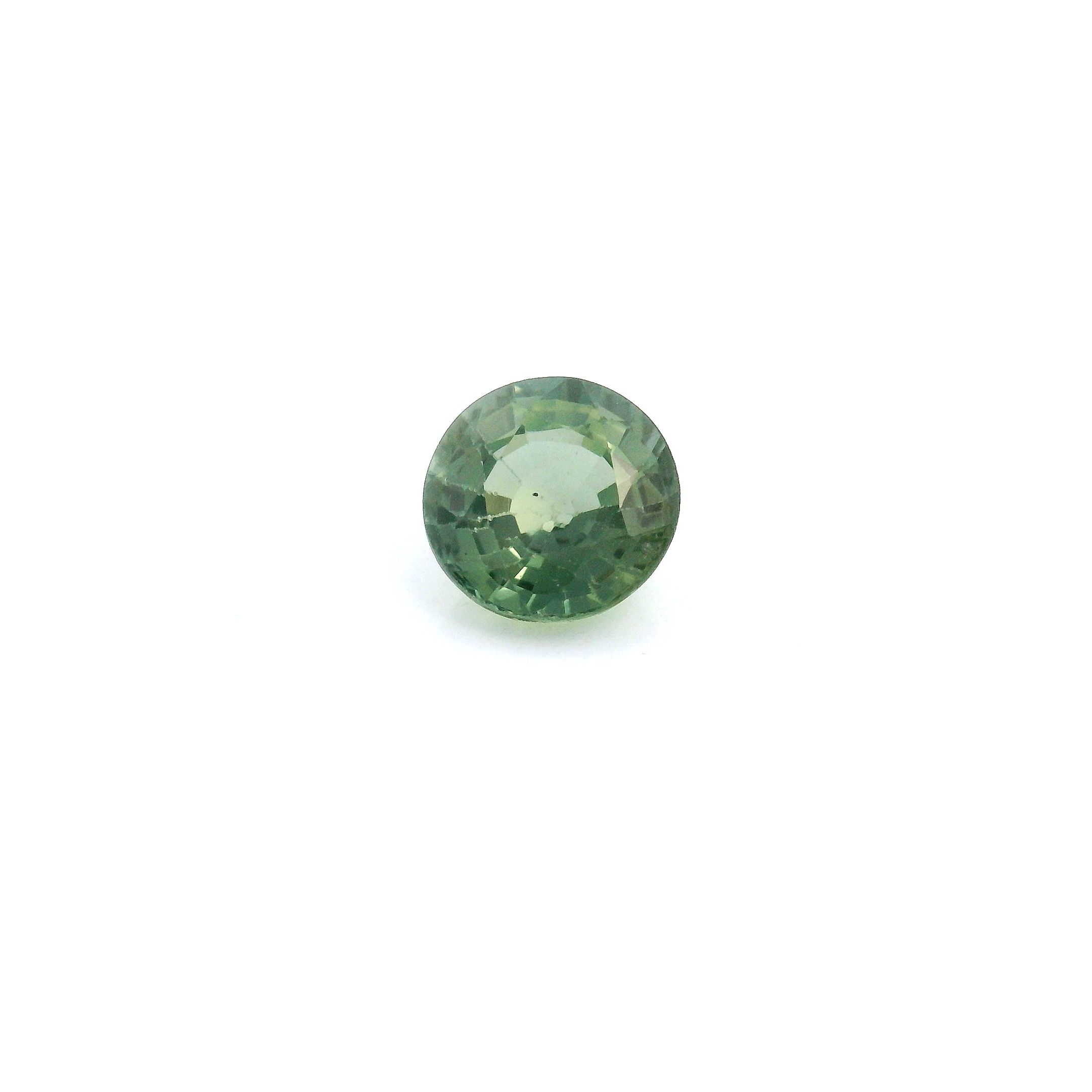 SAPPHIRE FACETED 0.99ct GREEN Medium Intense SI MADAGASCAR HEATED
