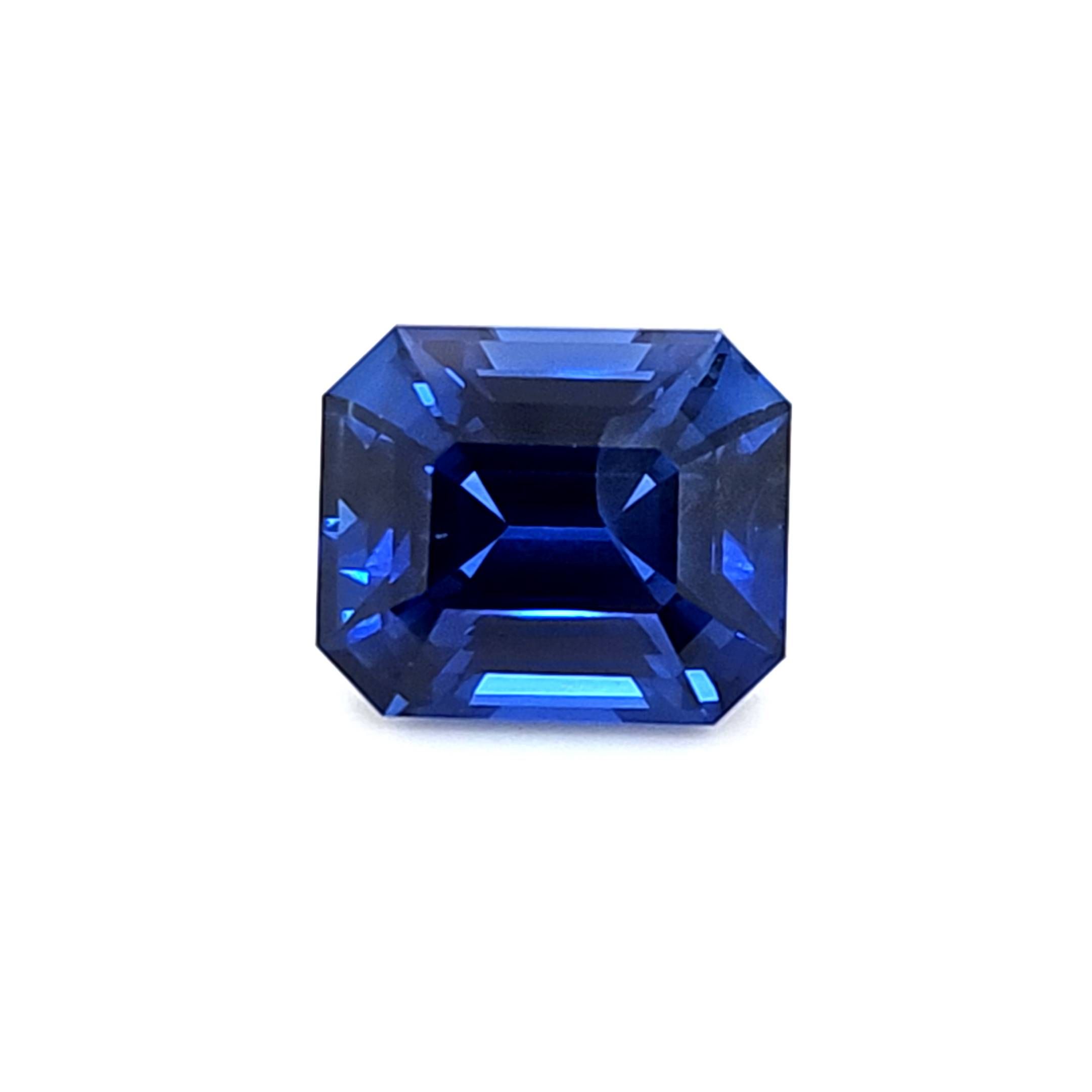 SAPPHIRE FACETED 12.86ct BLUE Blue EC SRILANKA HEATED