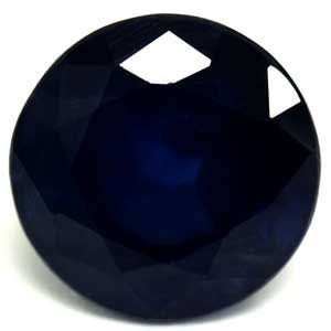 Szafir 1,66 ct, niebieski, szlif okrągły