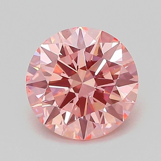 ROUND 1.0ct Fancy Vivid Pink VS1 ID EX EX STG