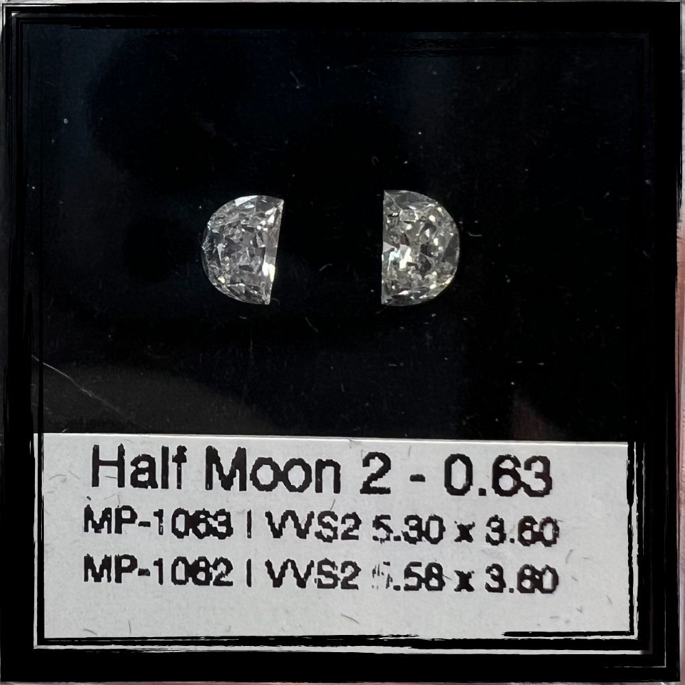 Prírodný diamant half moon,...