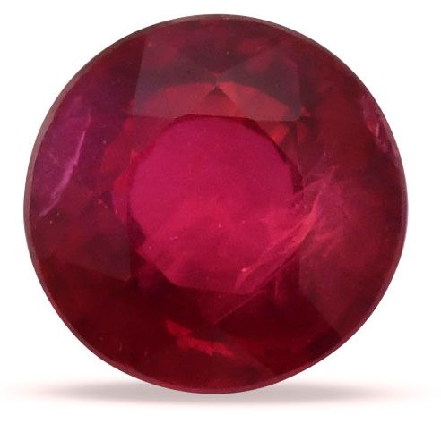 Rubin 1,71 ct, czerwony, szlif okrągły