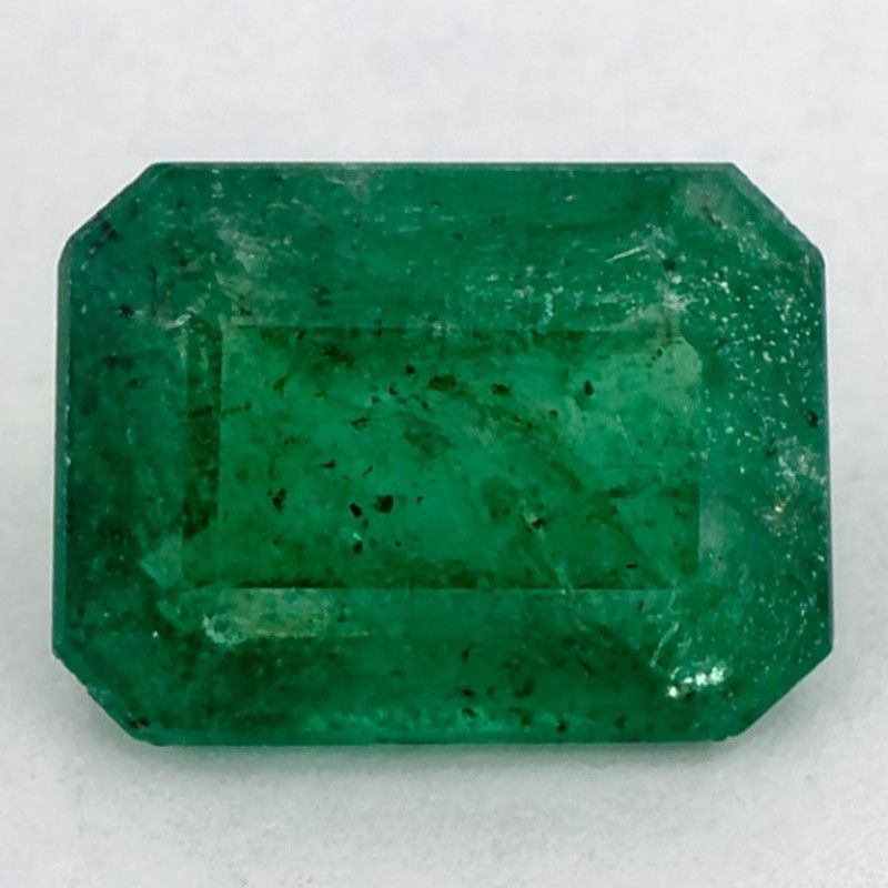 Szmaragd 1,32 ct, zielony, szlif ośmiokątny