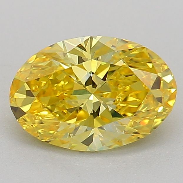 0.54 CT Fancy Vivid Yellow OVAL