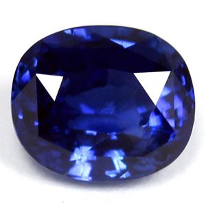 Szafir 1,13 ct, niebieski, szlif cushion