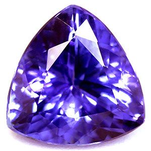 Tanzanit 1,84 ct, niebieski, szlif trilliant