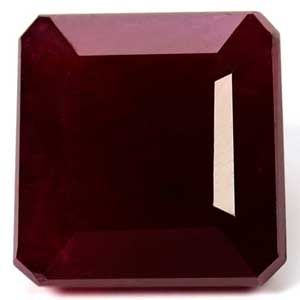Rubin 2,61 ct, czerwony, szlif szmaragdowy