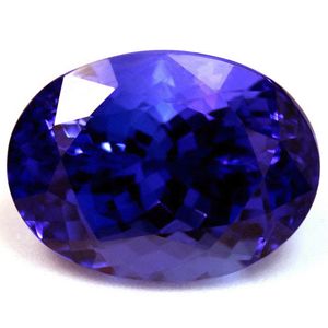 Tanzanit 5,97 ct, niebieski, szlif owalny