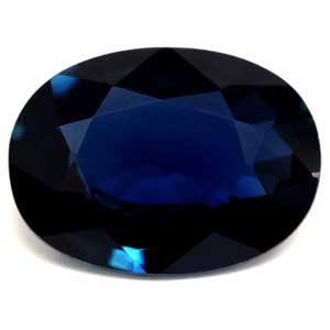 SAPPHIRE FACETED 0.82ct BLUE Deep Blue EC MADAGASCAR HEATED