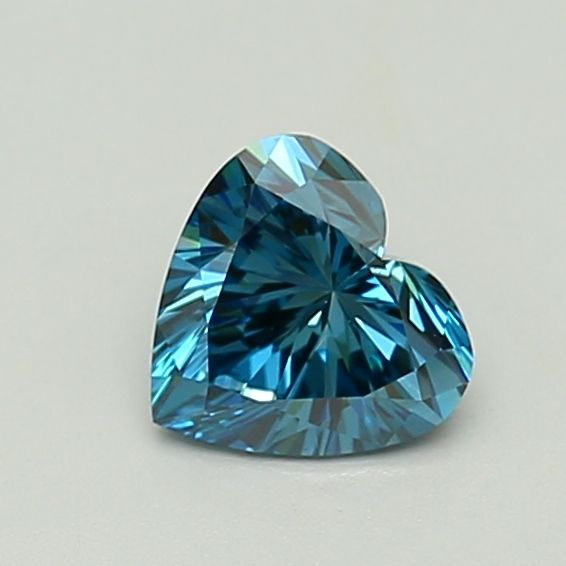 1.03 CT Fancy Vivid Blue HEART