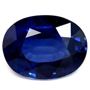Szafir 1,62 ct, niebieski, szlif owalny