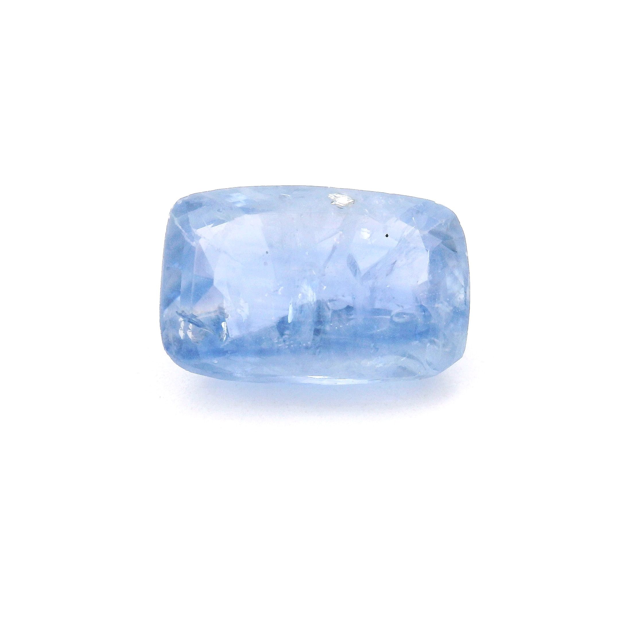 SAPPHIRE FACETED 4.96ct BLUE Medium intense MI SRILANKA HEATED