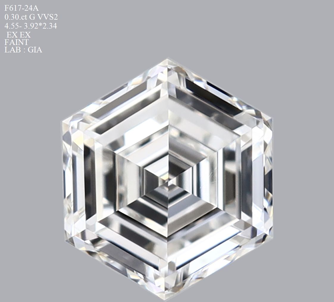 Prírodný diamant hexagonal,...