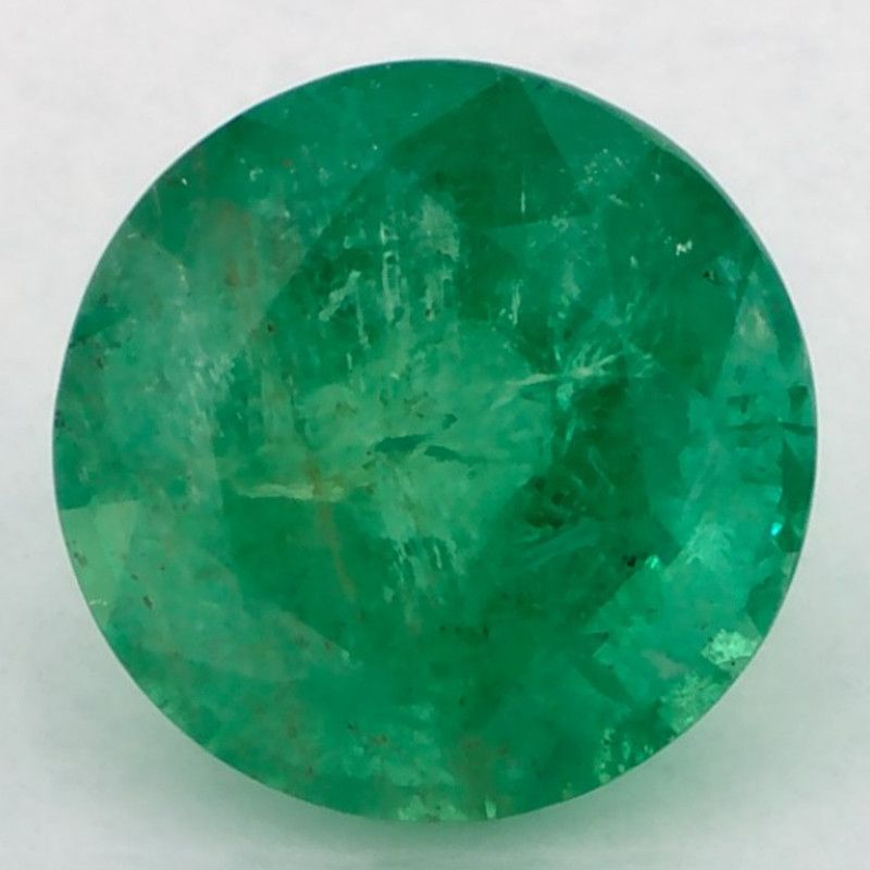 Szmaragd 1,80 ct, zielony, szlif okrągły