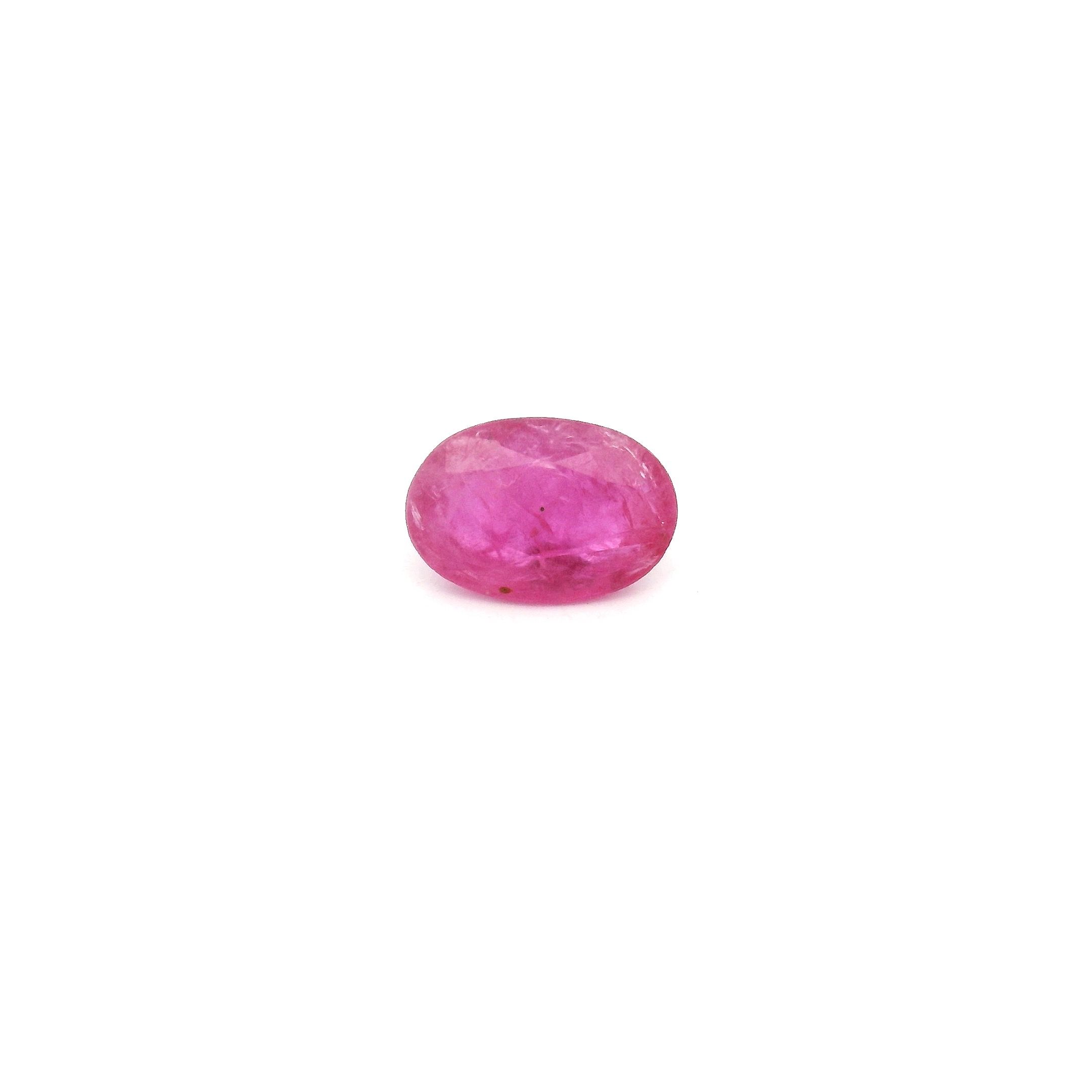 RUBY FACETED 0.55ct RED Medium Intense MI MOZAMBIQUE HEATED
