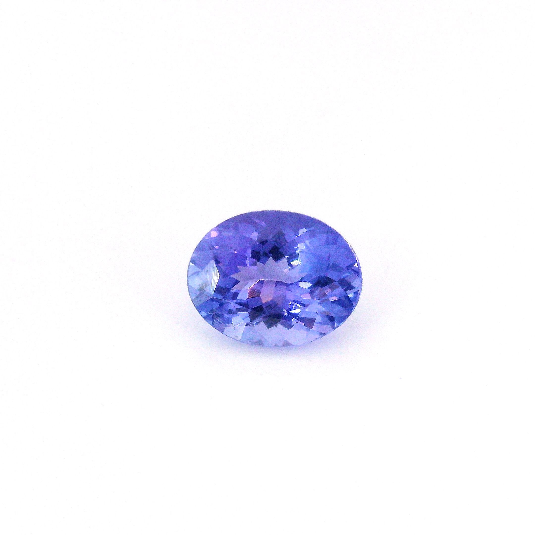 Tanzanit 1,69 ct, niebieski, szlif owalny
