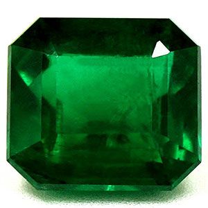 Szmaragd 1,58 ct, zielony, szlif szmaragdowy