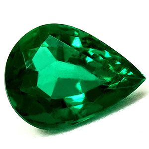 Szmaragd 1,02 ct, zielony, szlif gruszka