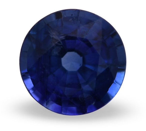 Szafir 1,21 ct, niebieski, szlif okrągły