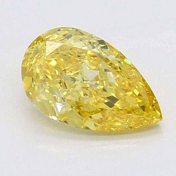 0.51 CT Fancy Vivid Yellow PEAR