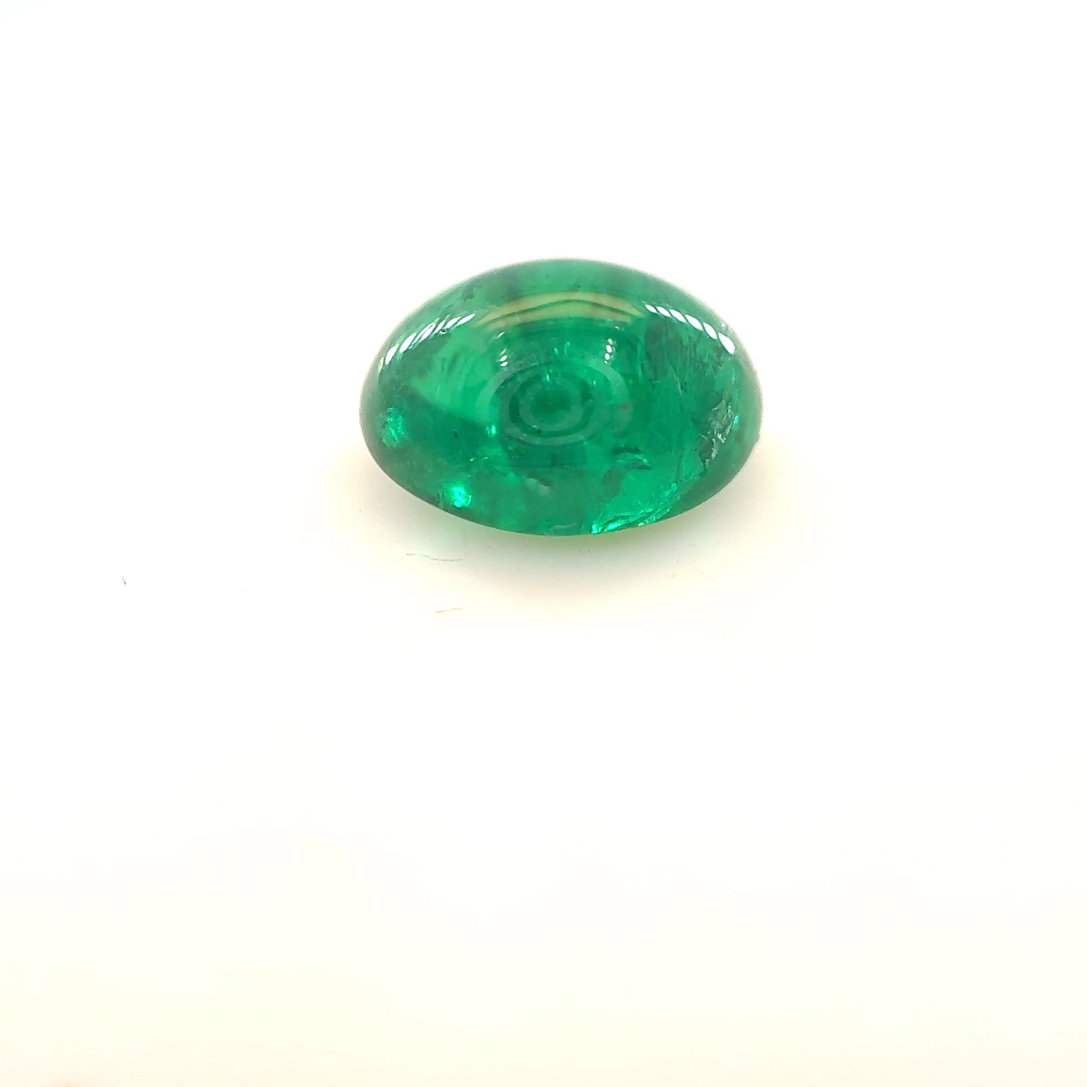 Szmaragd 1,42 ct, zielony, kaboszon
