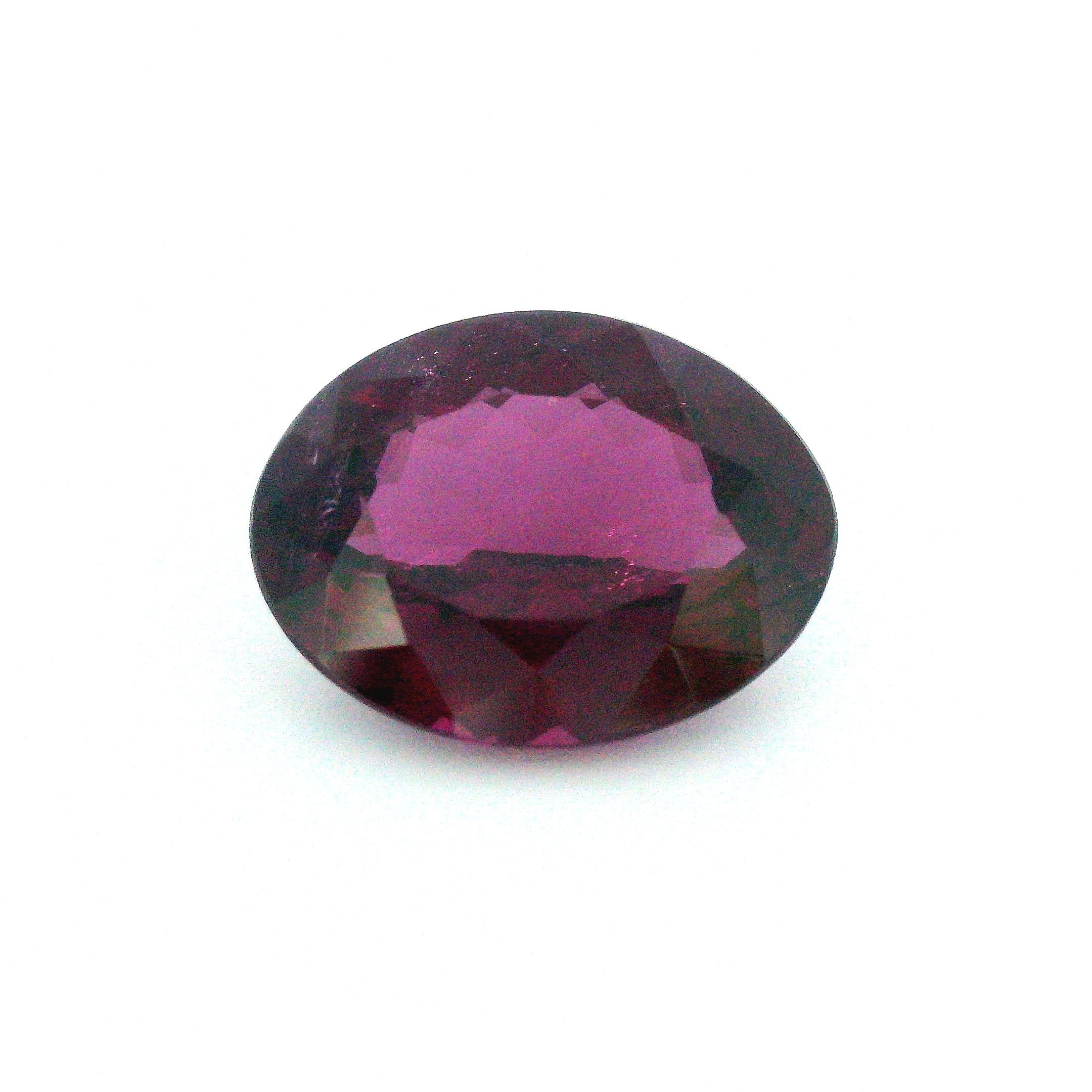 Granat 6,27 ct, purpurowy, szlif owalny