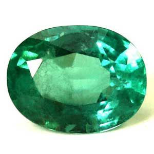Szmaragd 1,50 ct, zielony, szlif owalny
