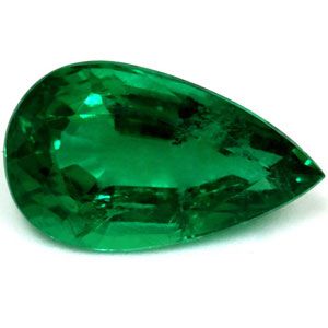 Szmaragd 2,60 ct, zielony, szlif gruszka
