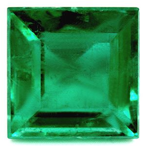 Szmaragd 1,42 ct, zielony, szlif kwadratowy