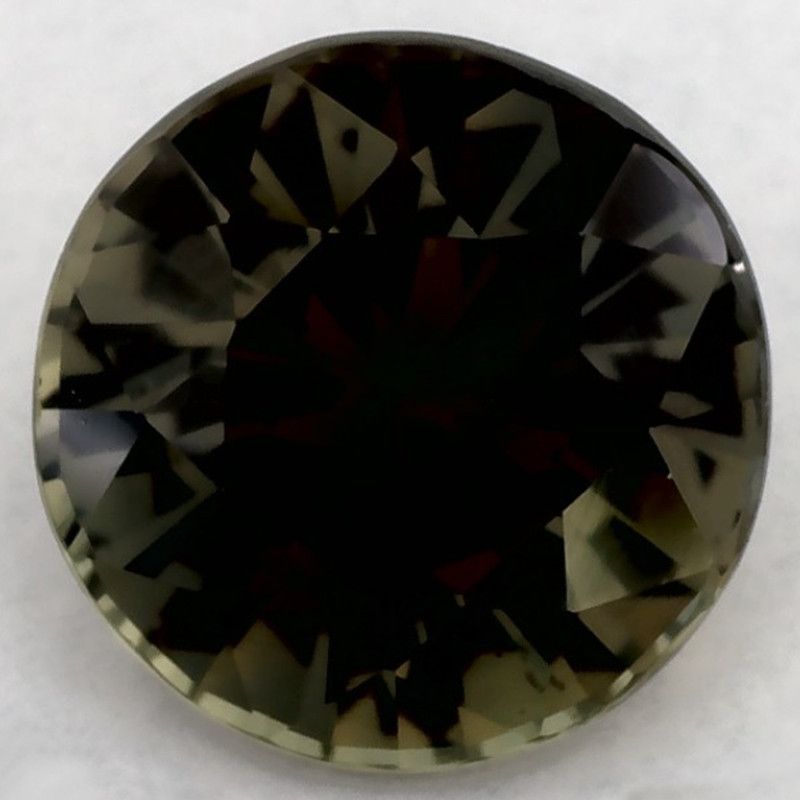 Szafir 1,58 ct, zielony, szlif okrągły
