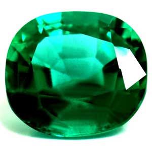 Szmaragd 3,04 ct, zielony, szlif cushion