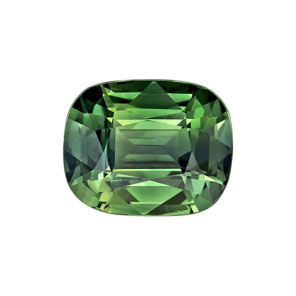 SAPPHIRE FACETED 1.34ct GREEN SI MADAGASCAR HEATED