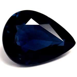 Szafir 1,32 ct, niebieski, szlif gruszka
