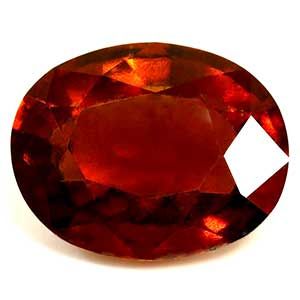 Granat 2,94 ct, pomarańczowy, szlif owalny